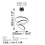 Opviq Lámpara de araña Simit - 13697 en Negro
